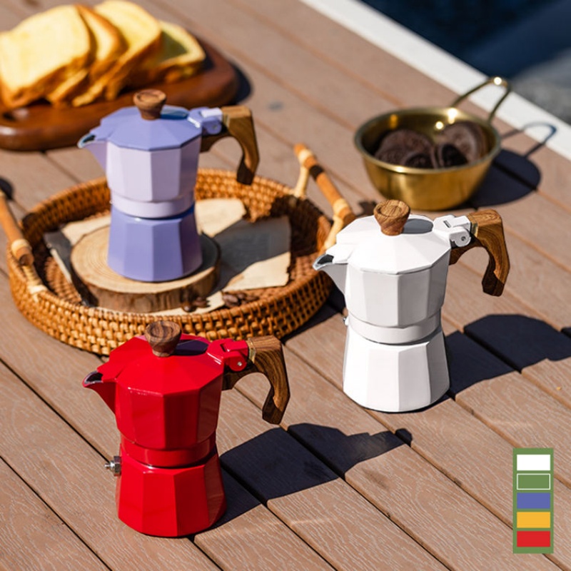 Pour Pot Aluminum - Eén kop Moka Pot Hand Giet