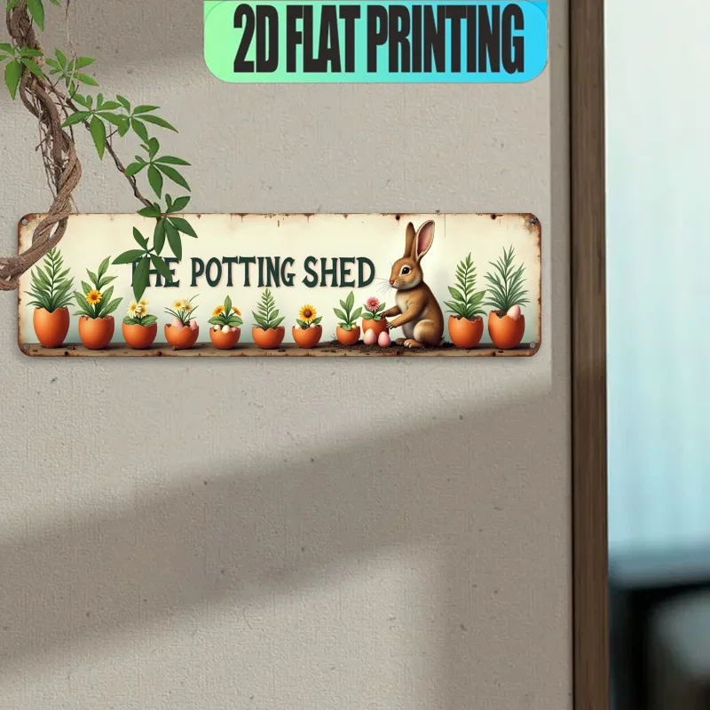 2D Vintage Metalen Wandpaneel  - Pour Pot Aluminum recensie en prijs