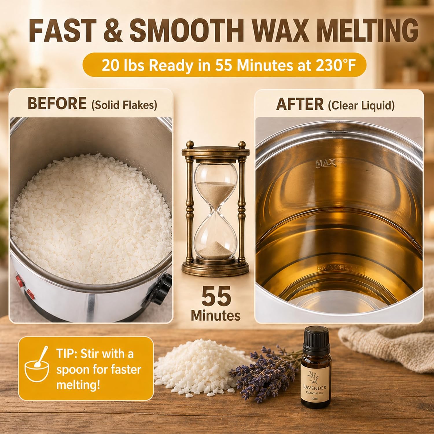 10L Wasmelter voor kaarsen mak - Candle Making Tempe recensie en prijs